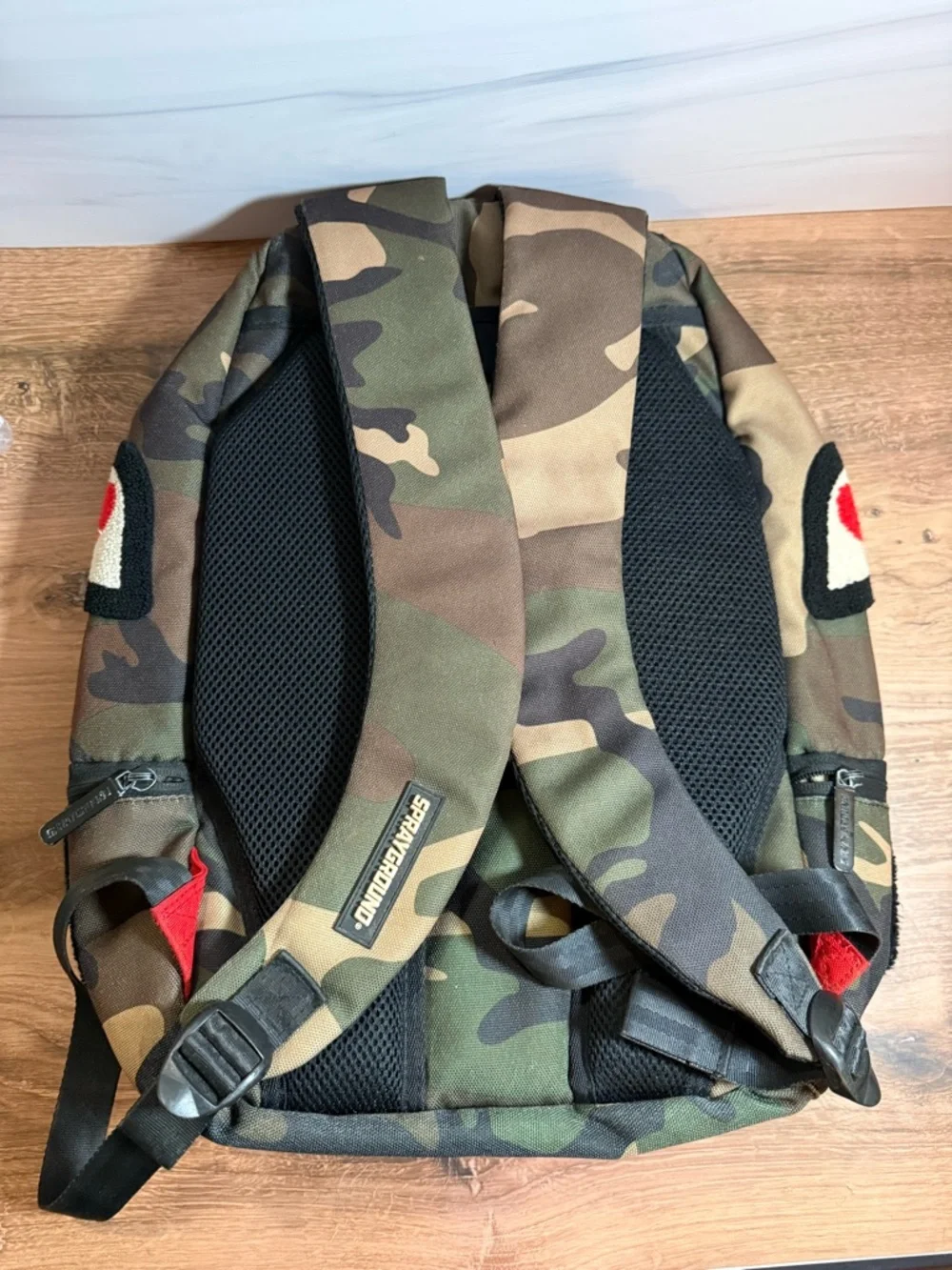 Sprayground Shark Camo Backpack Chenille